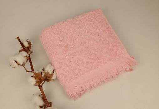 Рушник Philippus Delux Cotton 50х90 Puket Рожевий (Е949)