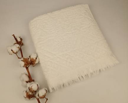 Рушник Philippus Delux Cotton 70х140 Puket Молочний (Е949)
