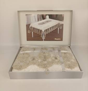 Скатертина Велюр Maison Royale 160x260 Klopatra Cream