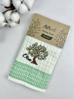 Рушник вафельний кухонний 45х70 Quality Olive