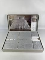Покривало Moda Box 240х260 з наволочками Serena Gri