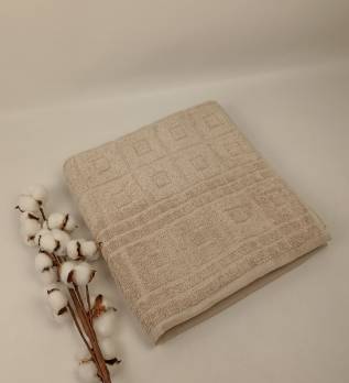 Рушник Philippus Delux Cotton 70х140 Cakarta Світло-бежевий (Е994)
