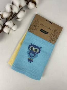 Набір кухонних рушників 2 шт Rice Pattern Hanger Own Yellow-Blue