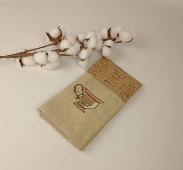 Набір вафельних рушників Meteor 2шт Pattern Hanger Coffe 2
