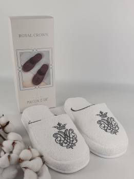 Тапочки Maison D'or Royal Crown White