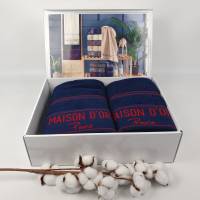 Рушники Maison D'or 2шт Navy-Red