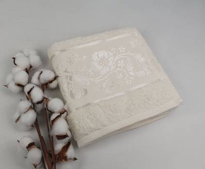 Рушник Philippus Platinum Cotton 50x90 Elina Молочний (А295)