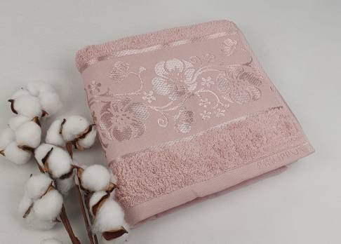 Рушник Philippus Platinum Cotton 50x90 Elina Рожевий (А295)