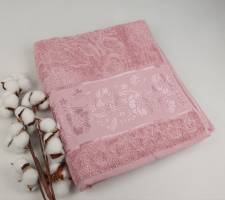 Рушник Philippus Platinum Cotton 70x140 Elina Рожевий (А295)
