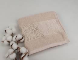 Рушник Philippus Moss Cotton 50x90 Rose Бежевий (A556)