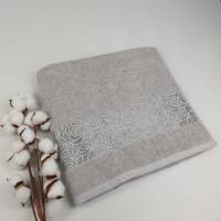 Рушник Philippus Moss Cotton 70x140 Rose Сірий (A556)