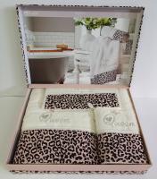 Рушники Maison D'or 3шт Queen Ecru Rose Color