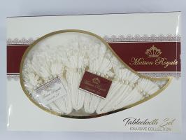 Скатерть KDK Set Maison Royale 160x400+12 psc Cream