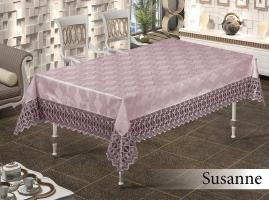 Скатерть с кружевом Maison Royale 160x220 Susanne Powder