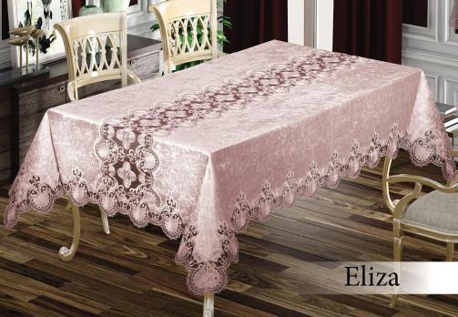 Скатертина велюрова Maison Royale 160x300 Eliza Powder