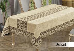 Скатерть Велюр Maison Royale 160x300 Buket Cappucino