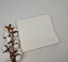 Рушник Philippus Moss Cotton 50x90 Damla Білий (A559)