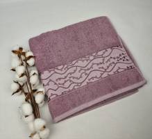 Рушник Philippus Moss Cotton 70x140 Damla Фіолетовий (A559)
