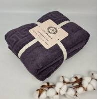 Простирадло махрове АЕ 160x220 Чорне - 1