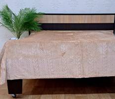 Покривало велюр без упаковки 150х200 Beige (1183)