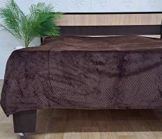 Покривало велюр без упаковки 150х200 Brown (1180)