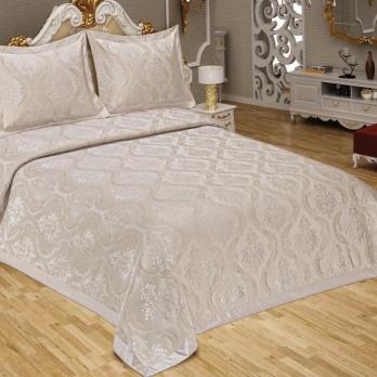 Покривало з наволочками Maison D'or Kabartma 240x260 Krem