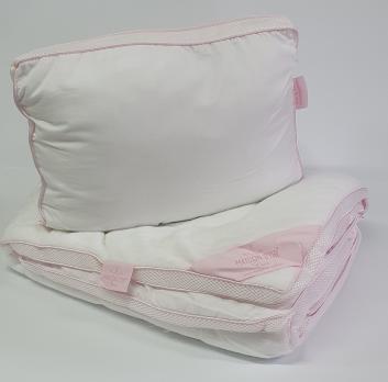 Набір дитячий Maison D'or Ковдра і Подушка Coral Pink