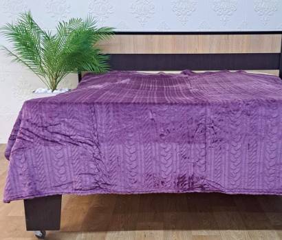 Покривало велюр без упаковки 200х220 Purple (1185)