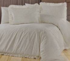 Постільна білизна AE ранфорс 200x220 Ruffled Olive