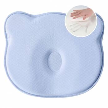 Подушка ортопедична дитяча BabyComfort PAPAELLA 27x22x3 см з ефектом пам'яті (блакитна)