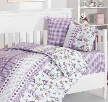 Постільна білизна First Choice bamboo 100x150 Monkey Lila