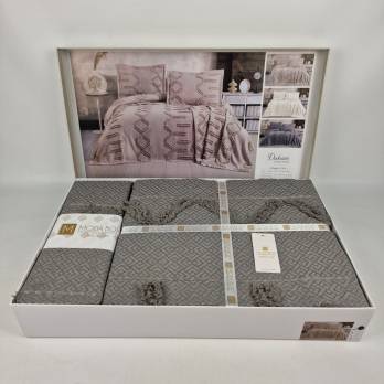 Покривало Moda Box 240х260 з наволочками Duhan Antrasit
