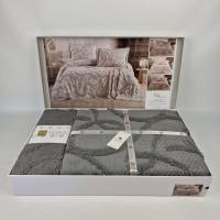 Покривало Moda Box 240х260 з наволочками Eta Antrasit