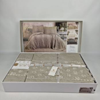 Покривало Moda Box 240х260 з наволочками Didar Gri