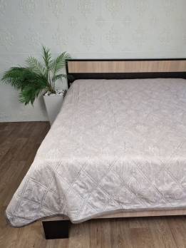Покривало велюрове 160x210 Світло-сіре (9286)