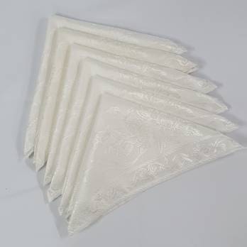 Серветка Sagol 35х35 Sgl-003 White - Уцінений товар