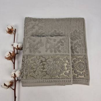 Набір рушників Philippus Prime Cotton 2 шт Lydia Хакі (A395)