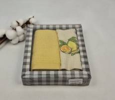 Набір рушників Nilteks 2шт Fresh Fruit Lemon 1