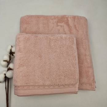 Набір рушників 2 шт АЕ Microcotton Рожевий