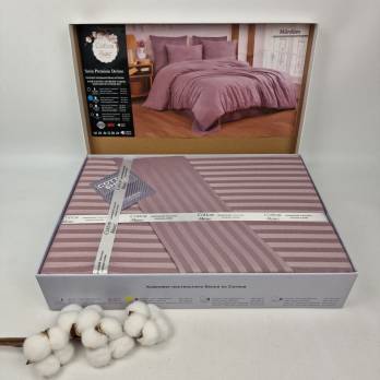 Постільна білизна Cotton Shine страйп-сатин 200x220 см Murdum