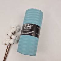 Простирадло на резинці Cotton Shine 180х200 з наволочками 50х70 бірюзовий