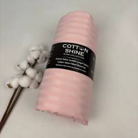 Простирадло на резинці Cotton Shine 180х200 з наволочками 50х70 рожевий