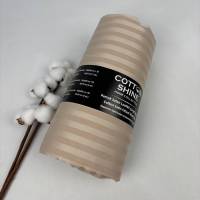 Простирадло на резинці Cotton Shine 180х200 з наволочками 50х70 капучино