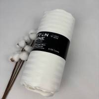 Простирадло на резинці Cotton Shine 180х200 з наволочками 50х70 крем