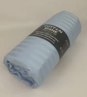 Простирадло на резинці Cotton Shine 160х200 з наволочками 50х70 бірюзовий