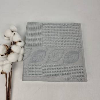 Рушник Philippus Prime Cotton 50х90 Life Waffle Сірий (A466)