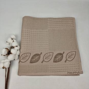 Рушник Philippus Prime Cotton 70х140 Life Waffle Темно-бежевий (A466)