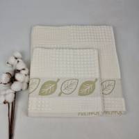 Набір рушників Philippus Prime Cotton 2 шт Life Waffle Молочний (A466)
