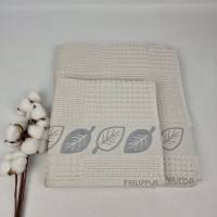 Набір рушників Philippus Prime Cotton 2 шт Life Waffle Світло-сірий (A466)