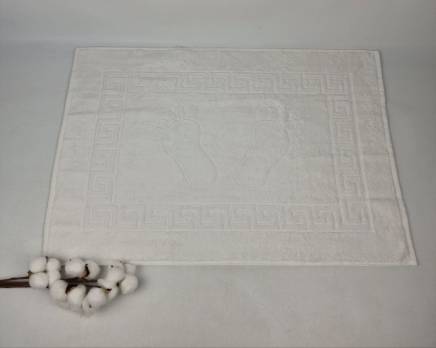 Рушник-килимок для ніг Philippus Otel Group 20/2 Lux Cotton 50x70 Halvu Білий